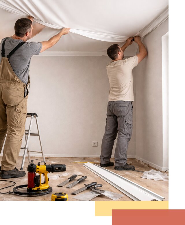 Монтаж ПВХ натяжного потолка в Ивантеевке качественно и быстро