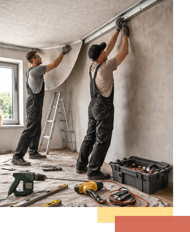 Монтаж фактурного натяжного потолка в Ивантеевке качественно и быстро