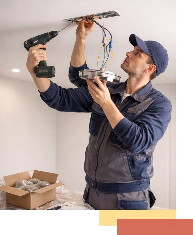 Установка люстры в натяжной потолок в Ивантеевке