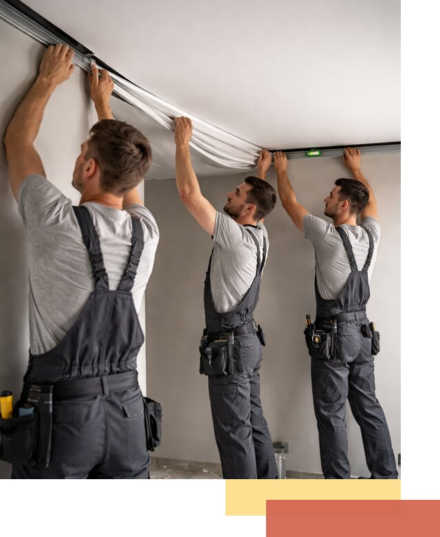 Теневые натяжные потолки в Ивантеевке: монтаж и отделка быстро и качественно