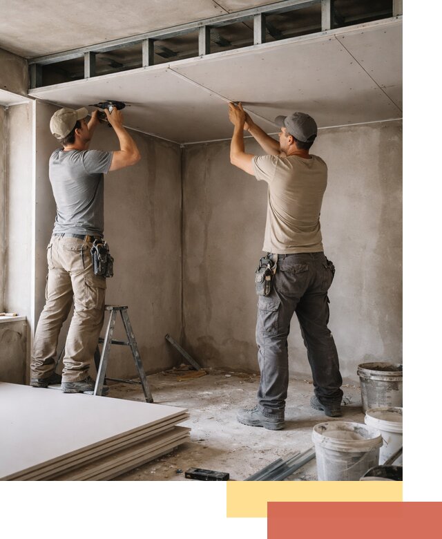 Короб из гипсокартона на потолке под ключ в Ивантеевке