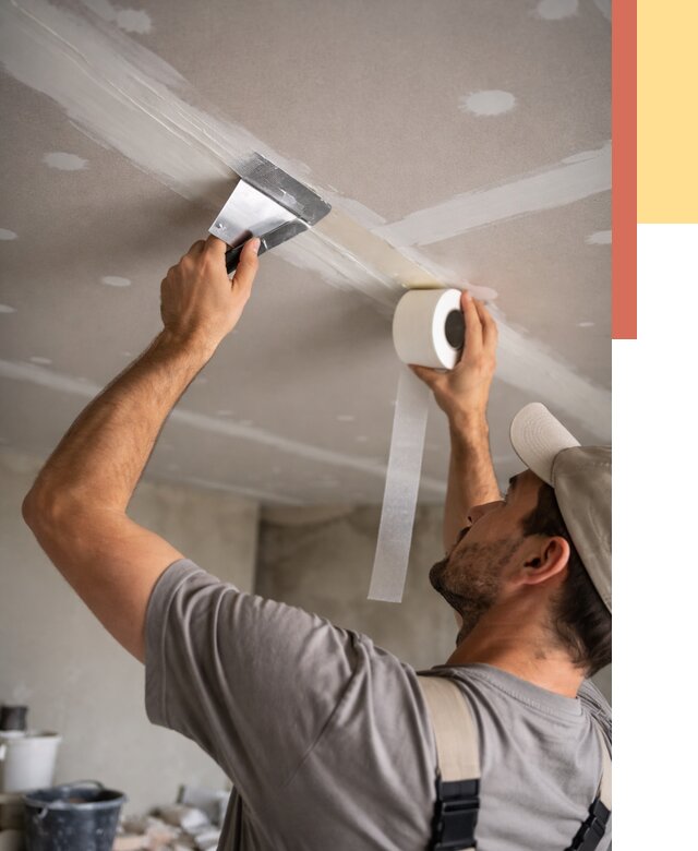 Обработка швов потолка ГКЛ в Ивантеевке от 7715 руб. под ключ | ОТДЕЛОЧНИК-Внт