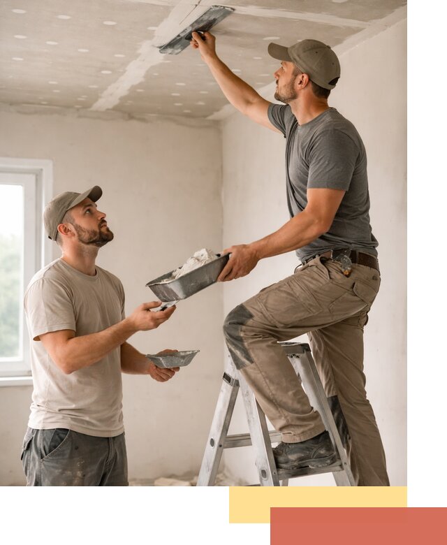 Шпаклевка потолка из гипсокартона в Ивантеевке качественно и быстро