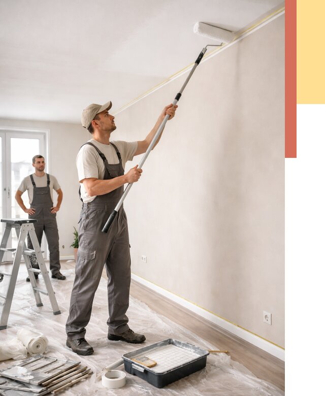 Покраска потолка из гипсокартона в Ивантеевке от 4629 руб./м2 — услуги под ключ | ОТДЕЛОЧНИК-Внт