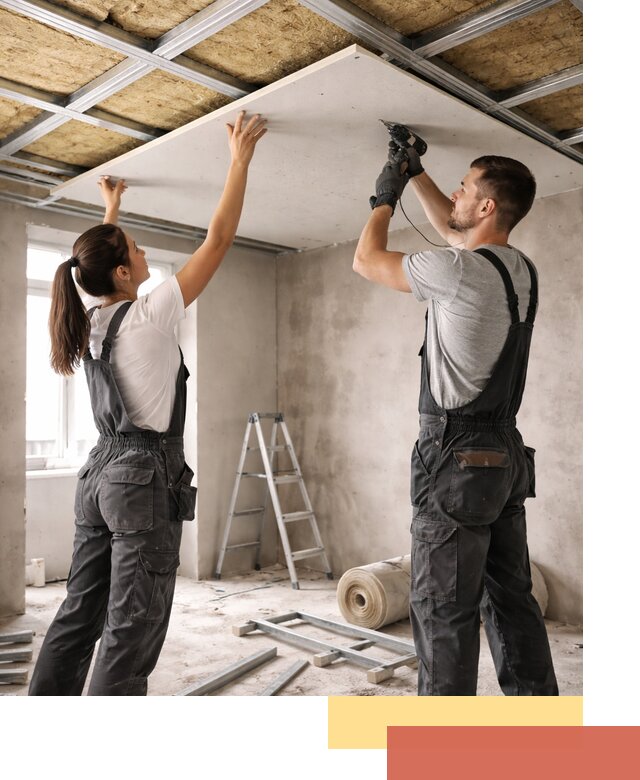 Звукоизоляция потолка из ГКЛ в Ивантеевке профессионально и надежно