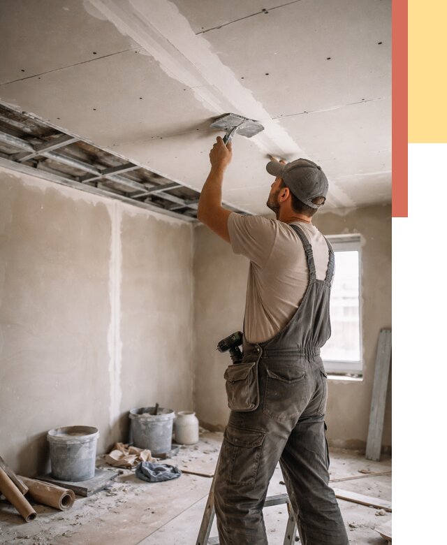 Ремонт потолка из гипсокартона в Ивантеевке от 669 руб./м² — быстро и недорого | ОТДЕЛОЧНИК-Внт