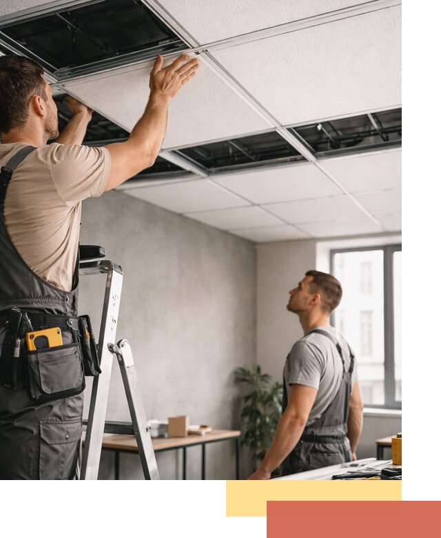 Монтаж потолочной плитки в Ивантеевке качественно и в срок