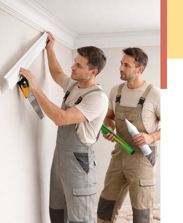 Монтаж потолочного плинтуса в Ивантеевке от 2366 руб. — быстро и недорого | ОТДЕЛОЧНИК-Внт