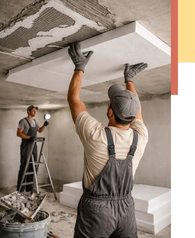 Утепление потолка пенопластом в Ивантеевке от 4629 руб/м2 — недорого и быстро | ОТДЕЛОЧНИК-Внт