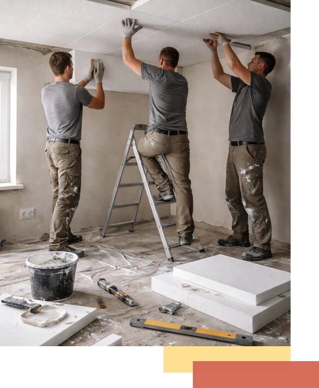 Утепление потолка пенопластом в Ивантеевке быстро и качественно